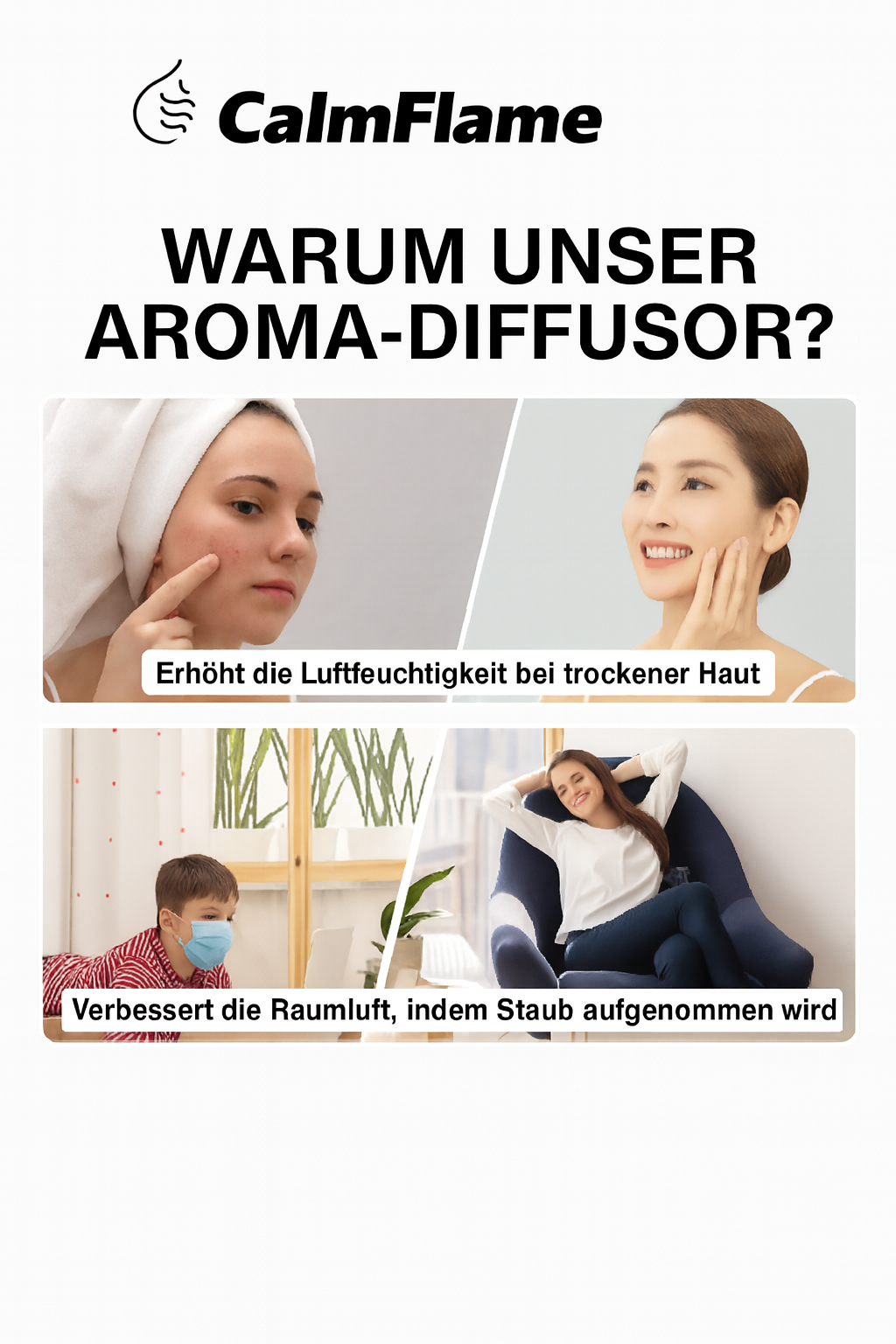CalmFlame - Kamin - Aroma Luftbefeuchter™